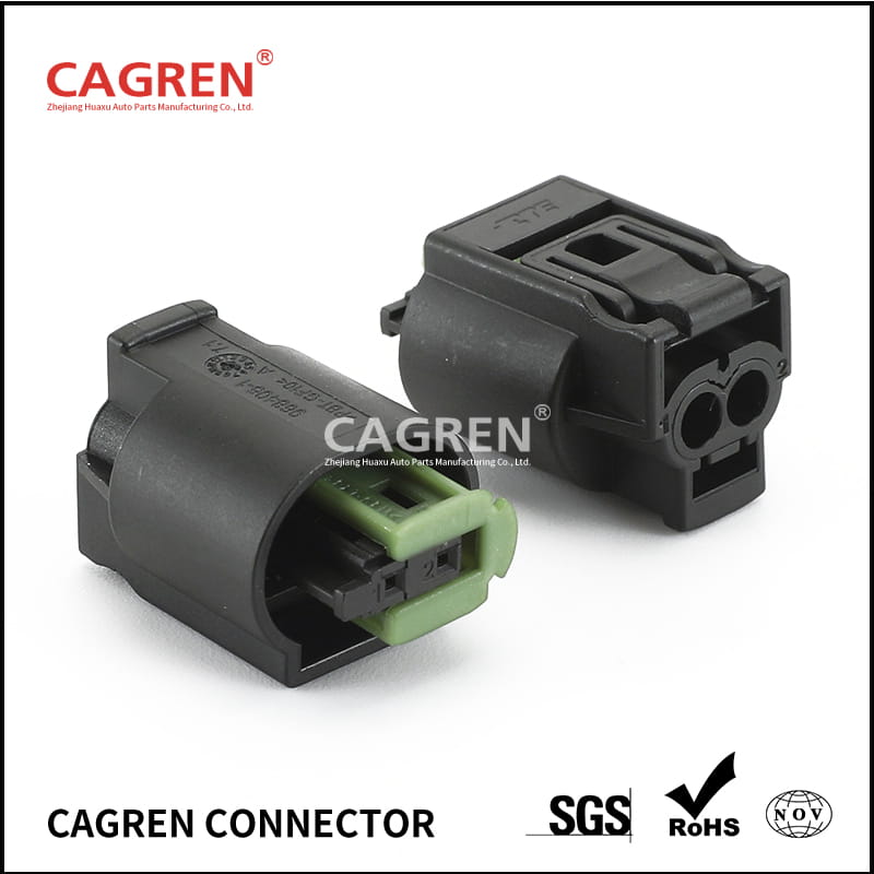1 Set 2 Pin 1-967644-1 Automotive Connector Wire Socket Engine Coolant Water Temperature Sensor Plug For BMW Buick