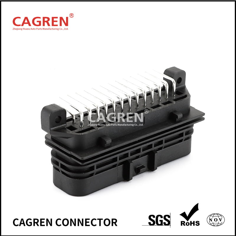 6473711-1 bending pin 26p waterproof plug ECU connector PCB computer board end connector