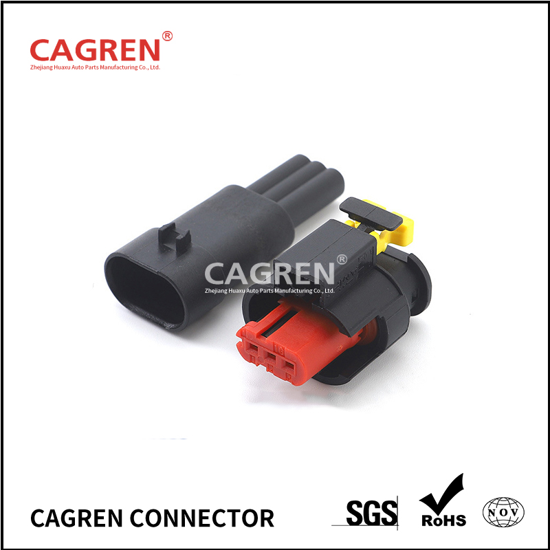1 Set 3 Pin 284425-1 284426-1 Waterproof Auto Connector Sealed Sensor Socket Fuel Diesel Injector Ignition Coil Plug