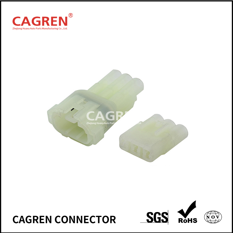 3 Pin Female Male Electrical Waterproof Auto Connector 6187-3801