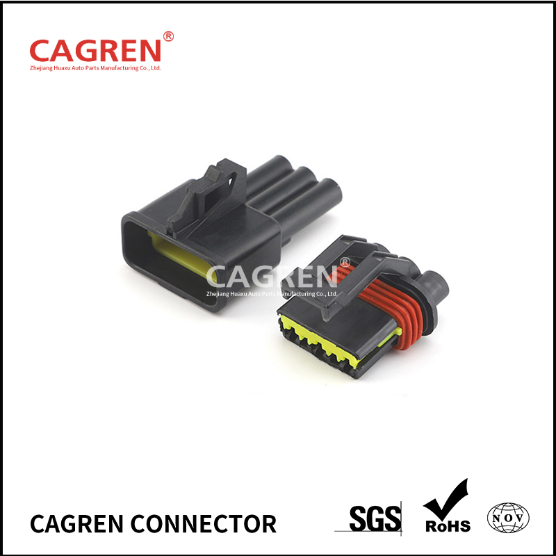 1 Set 3 Pin Sealed Auto Connector Waterproof Wiring Harness Socket Plug 12040977