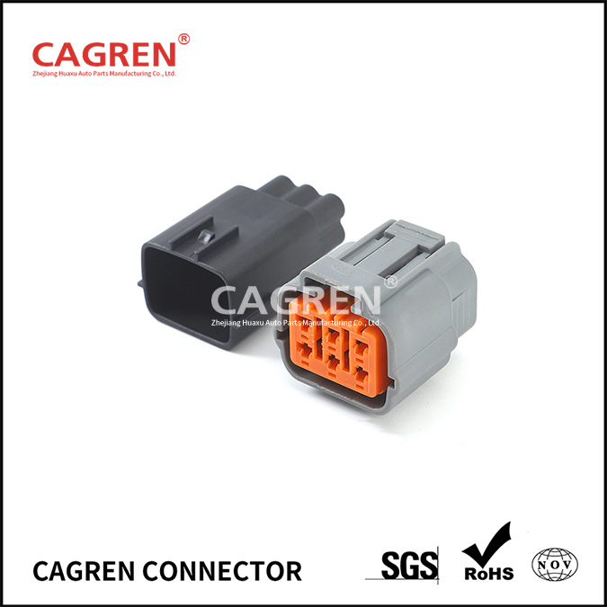 6 Pin Waterproof Auto Accelerator Pedal Position Sensor wire Connector 6195-0021 6195-0024