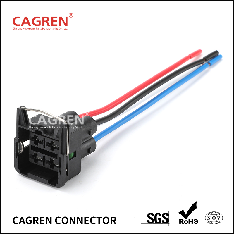 car wire female cable Waterproof sheath4 pin connector automotive Plug socket H1005