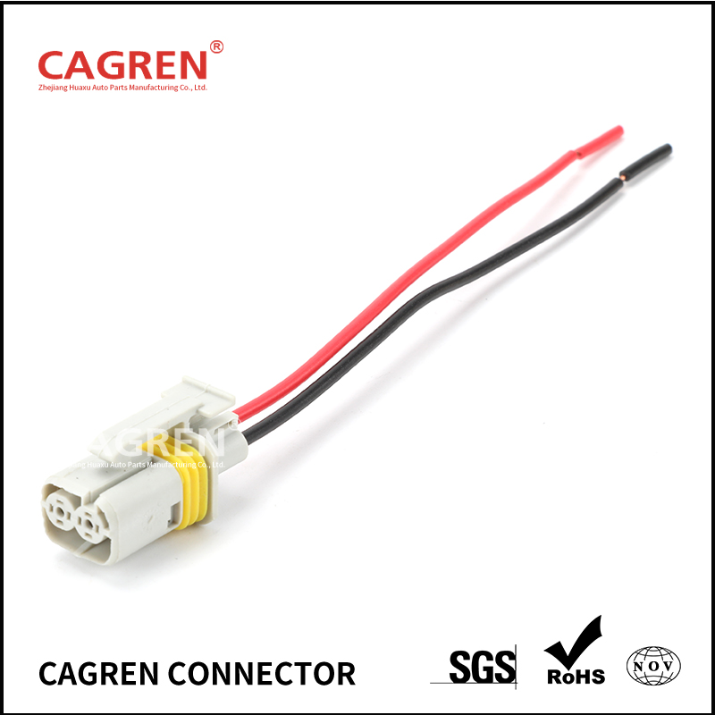 18286000002 Grey Female Automotive Connector Auto Plug Light Socket H2632