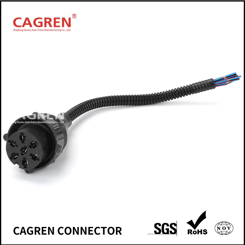 4573732215 Female 7 pin. for rear lights ZIL 5301with corrugated wire