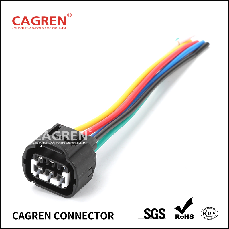 MG641107-5 6-way 090 II series black shell waterproofplug KET connector H2932