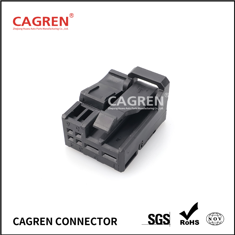 6 pin Female automotive electrical wiring auto connector 1670575-2