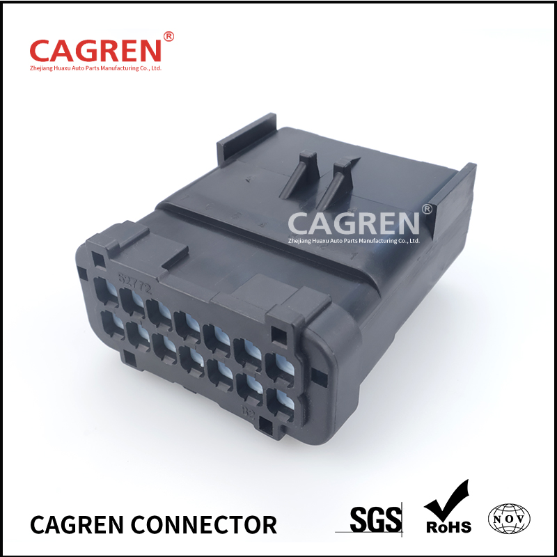 54201415 10757674 Automotive Connector Equivalent 14 way Male APEX 2.8 Sealed Black Connector