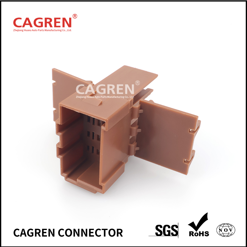 8 Pin TE Replacement Automotive Electrical Wire to Wire Junior Timer Plug Male Connector 969191-4 Brown