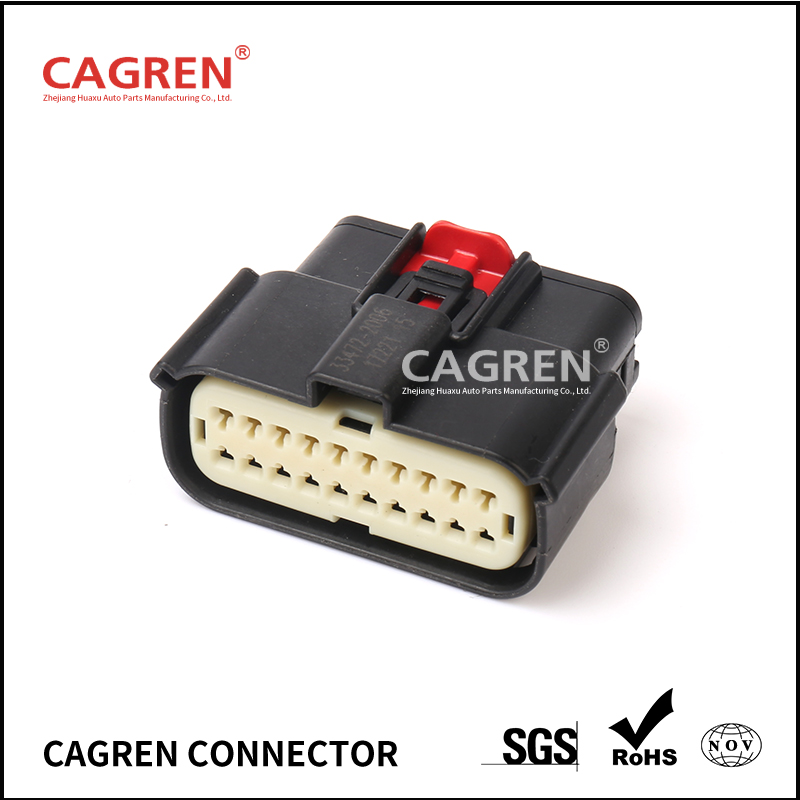 16 Pin 33472-1601 33482-1601 Headlight Socket Car Lamp Light Connector For Ford Focus Mondeo EDGE Fiesta 33472-1740
