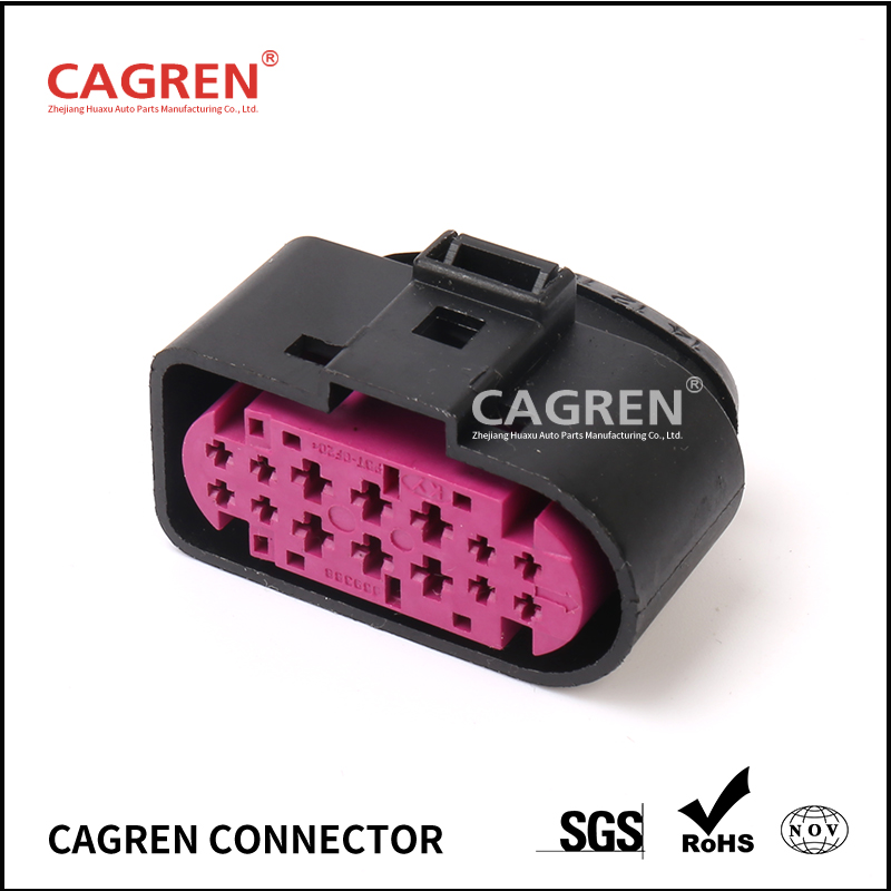 Electronic component 1J0973837/1J0973737 14 hole headlamp plug auto connector DJ7141-1.5-3.5-11/21