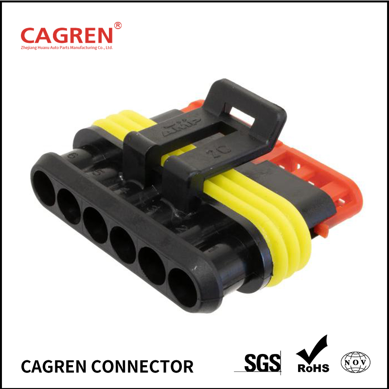 282090-1 - AMP Superseal 1.5 6 Way Plug Connector
