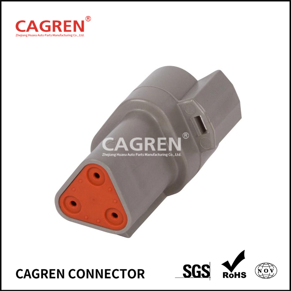 DT04-3P - DEUTSCH DT 3 Way Gray Receptacle Connector