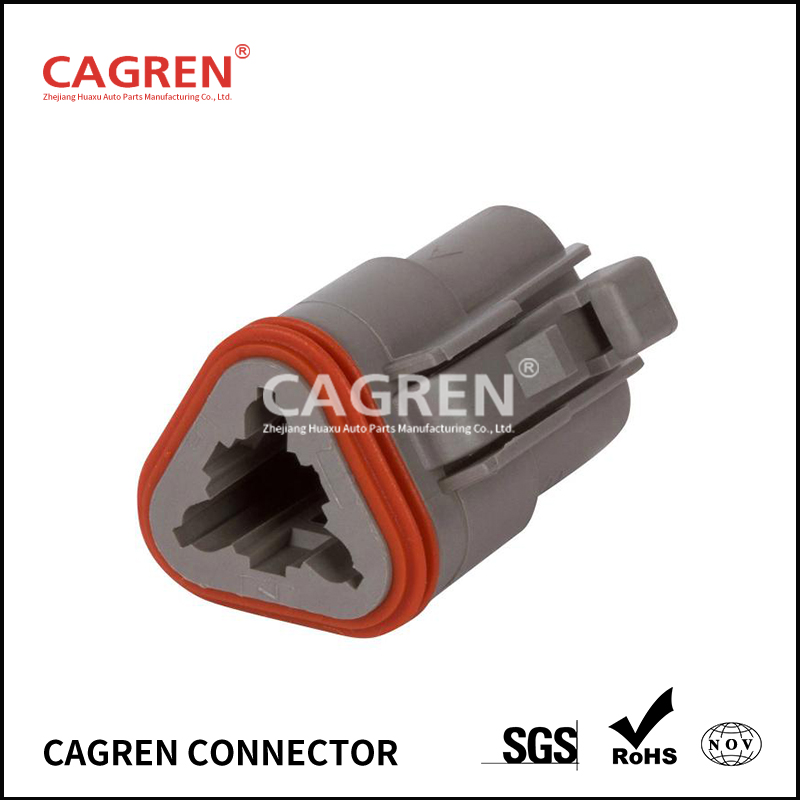 DT06-3S - DEUTSCH DT 3 Way Gray Plug Connector