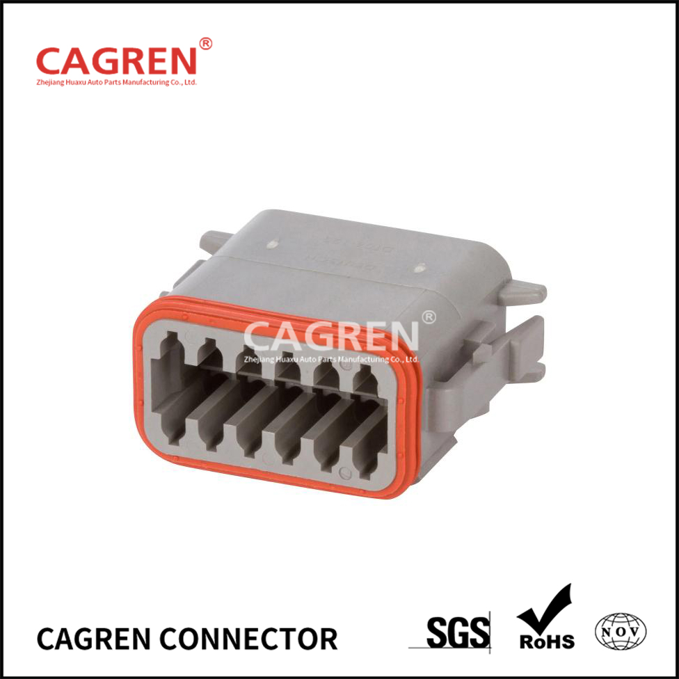 DT06-12SA - DEUTSCH DT 12 Way Gray Plug Connector, A Key