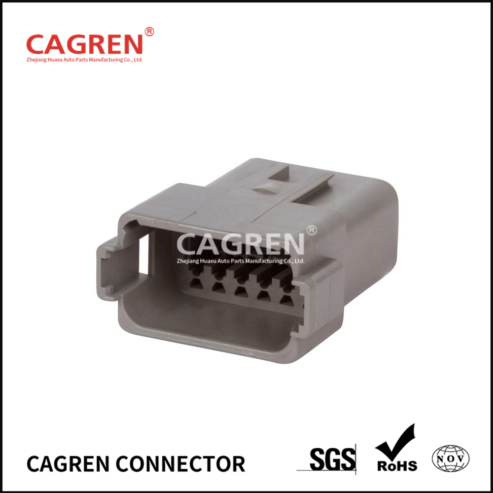 DT04-12PA - DEUTSCH DT 12 Way Gray Receptacle Connector, A Key