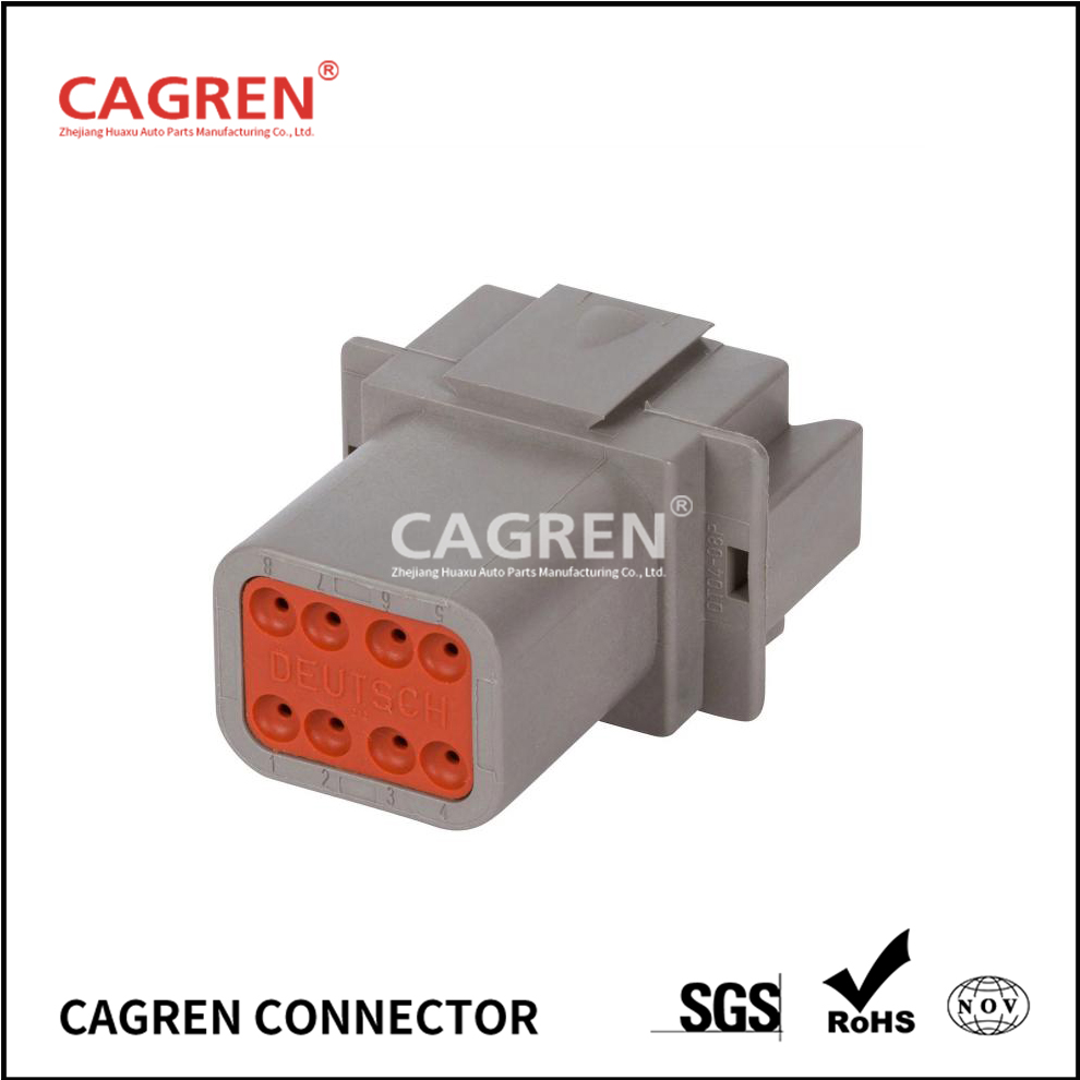 DT04-08PA - DEUTSCH DT 8 Way Gray Receptacle Connector, A Key