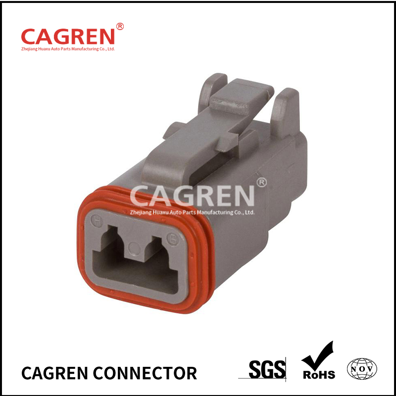 DT06-2S - DEUTSCH DT 2 Way Gray Plug Connector