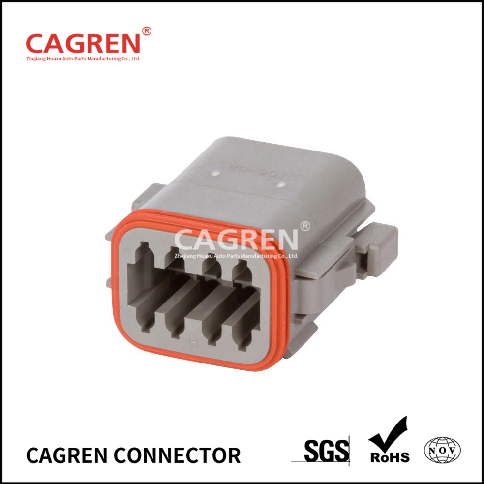DT06-08SA - DEUTSCH DT 8 Way Gray Plug Connector, A Key