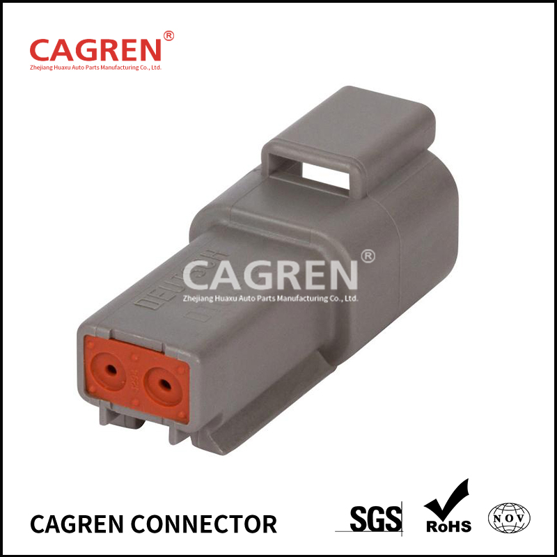 DT04-2P - DEUTSCH DT 2 Way Gray Receptacle Connector