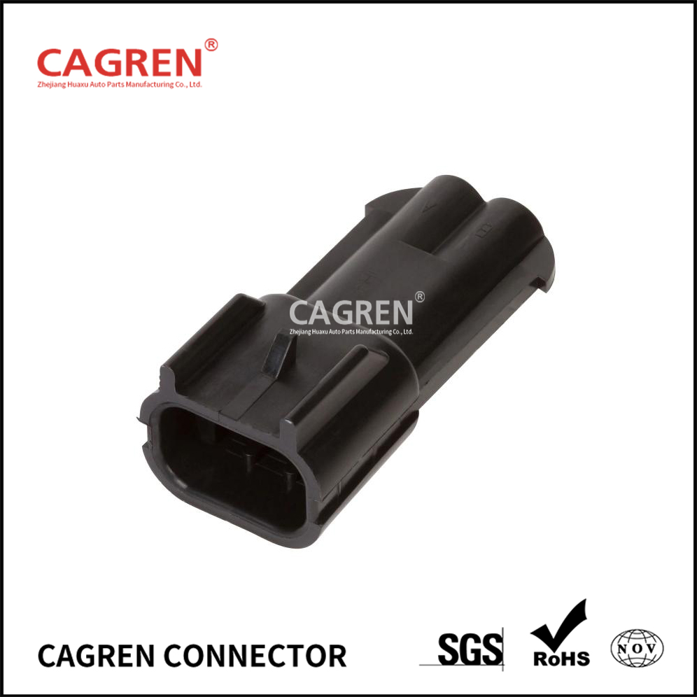 15300002 - Delphi Metri-Pack 280 Black 2 Way Sealed Male Connector