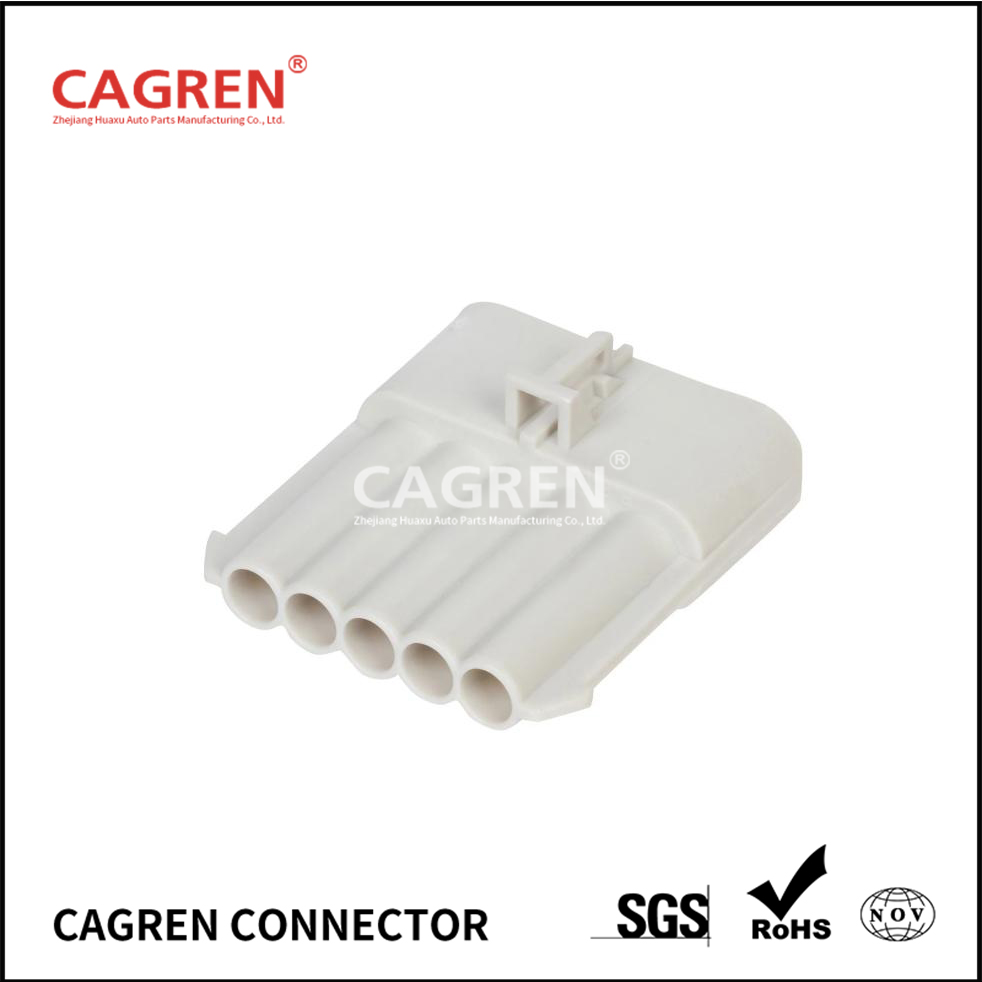 12186400 - Delphi Metri-Pack 280 White 5 Way Sealed Male Connector