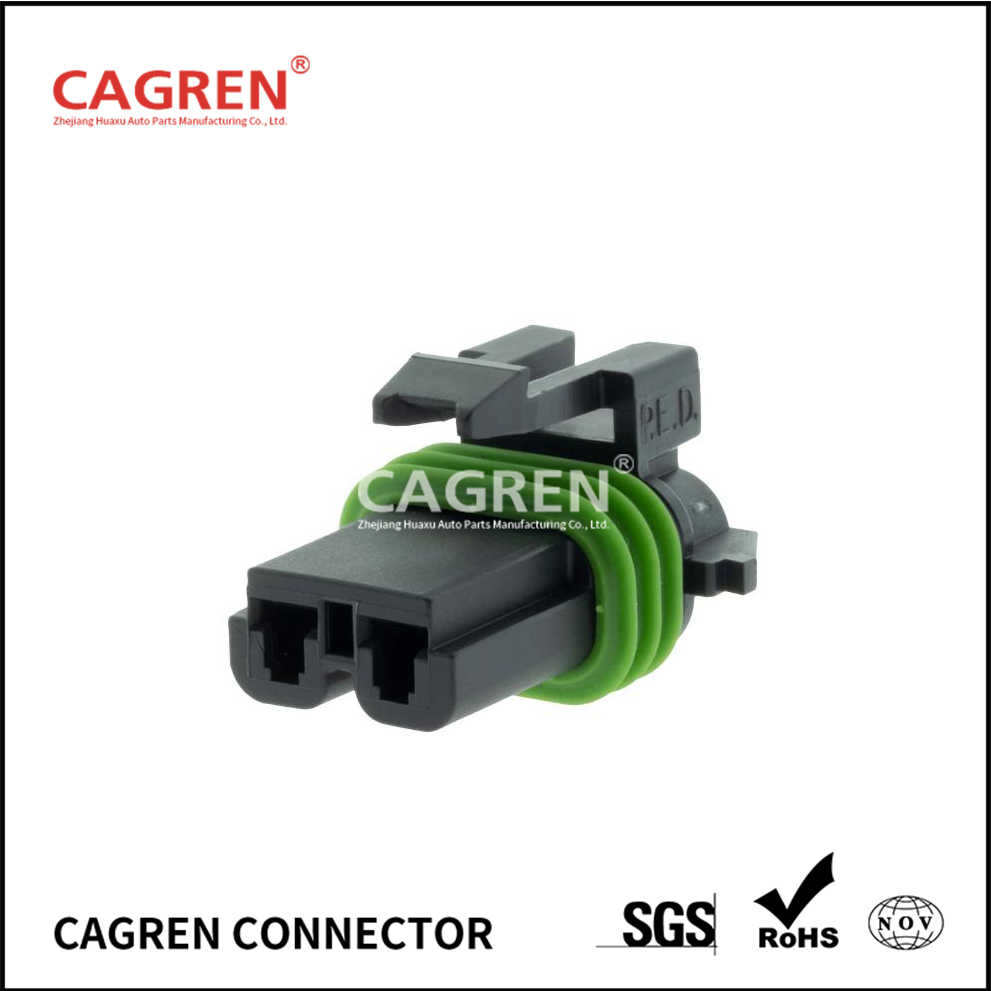 12077900 - Delphi Metri-Pack 280 Black 2 Way Sealed Female Connector