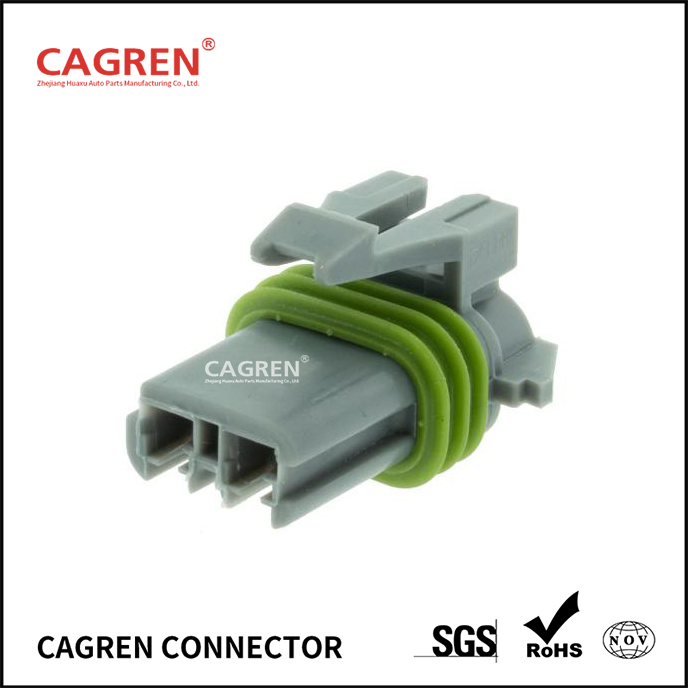 12129487 - Delphi Metri-Pack 280 Gray 2 Way Sealed Female Connector