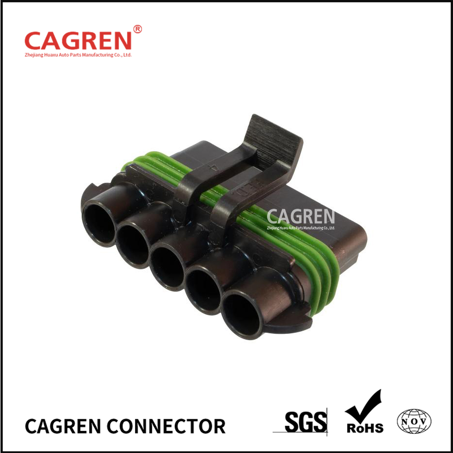 15300030 - Delphi Metri-Pack 280 5 Way Black Female Connector