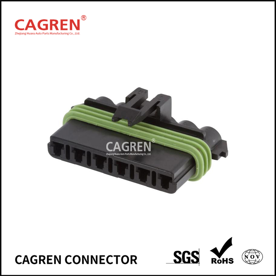 12059573 - Delphi Metri-Pack 280 Black 6 Way Sealed Female Connector