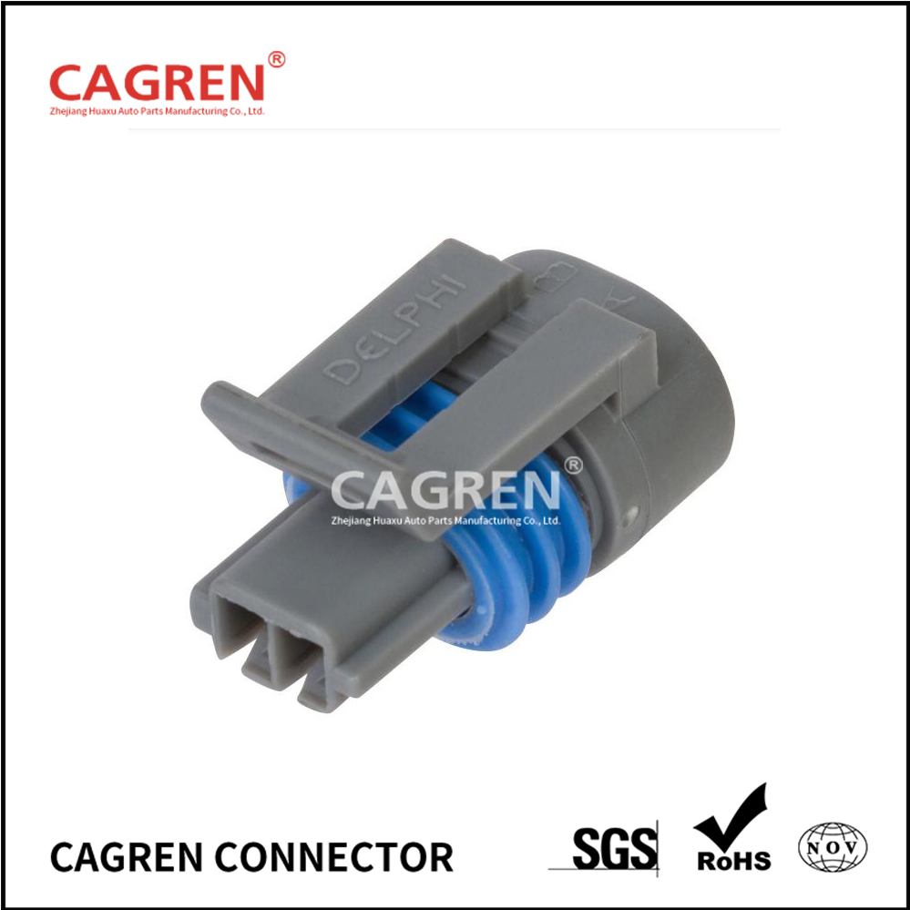 12162198 - Delphi Metri-Pack 150.2 Gray 2 Way Sealed Female Temperature Sensor Connector