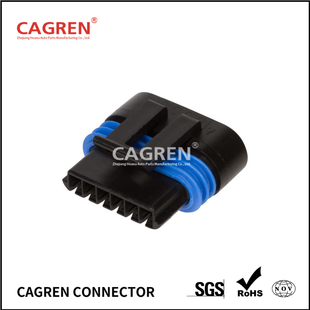 12162210 - Delphi Metri-Pack 150.2 Black 6 Way Sealed Female Distributor Module Connector