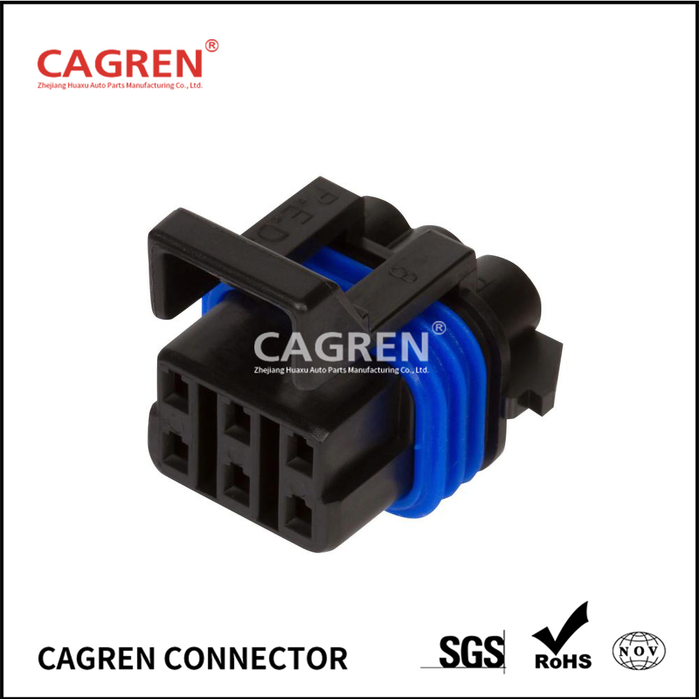 12052848 - Delphi Metri-Pack 150 6 Way Black Sealed Female Connector