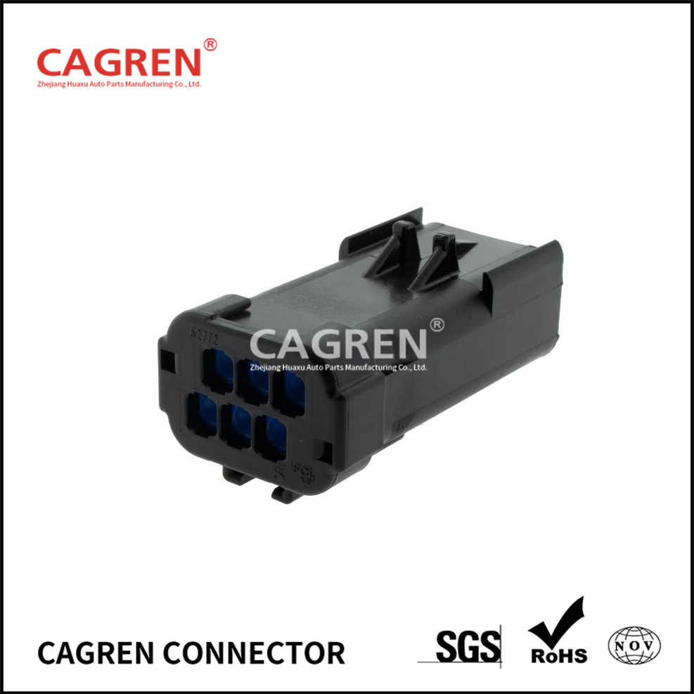 54200612 (15430633) - Aptiv APEX 2.8 Sealed 6 Way Black Male Connector