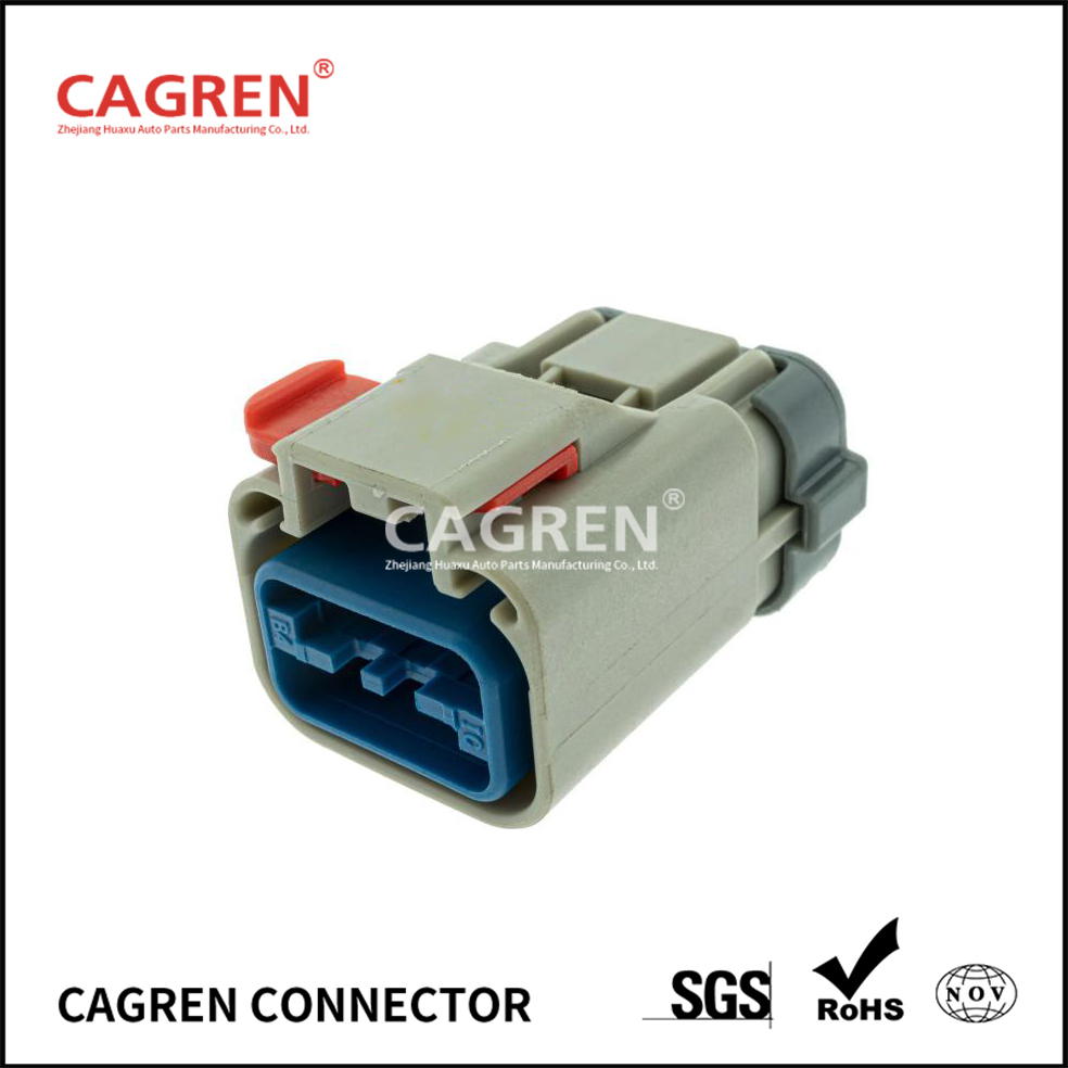 15412914 (54200609) - Aptiv APEX 2.8 Sealed 6 Way Gray Female Connector