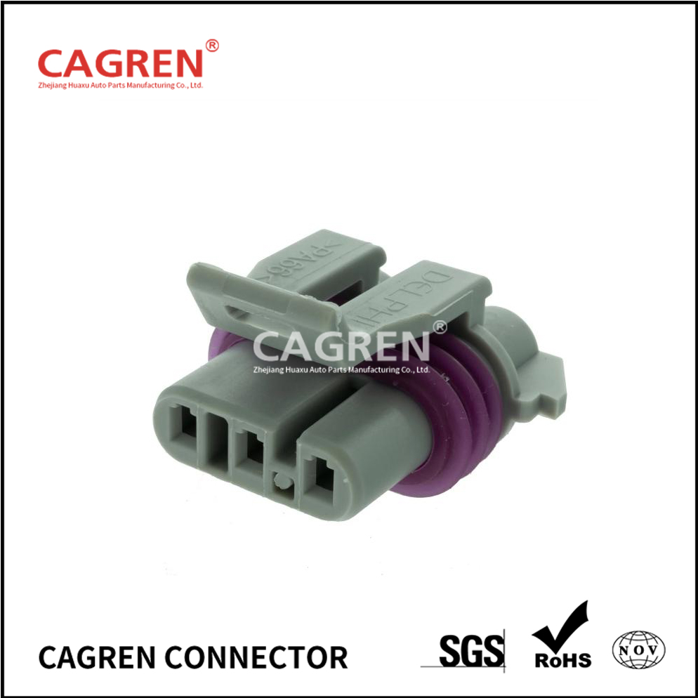 12129946 - Delphi Metri-Pack 150 3 Way Gray Sealed Female Connector