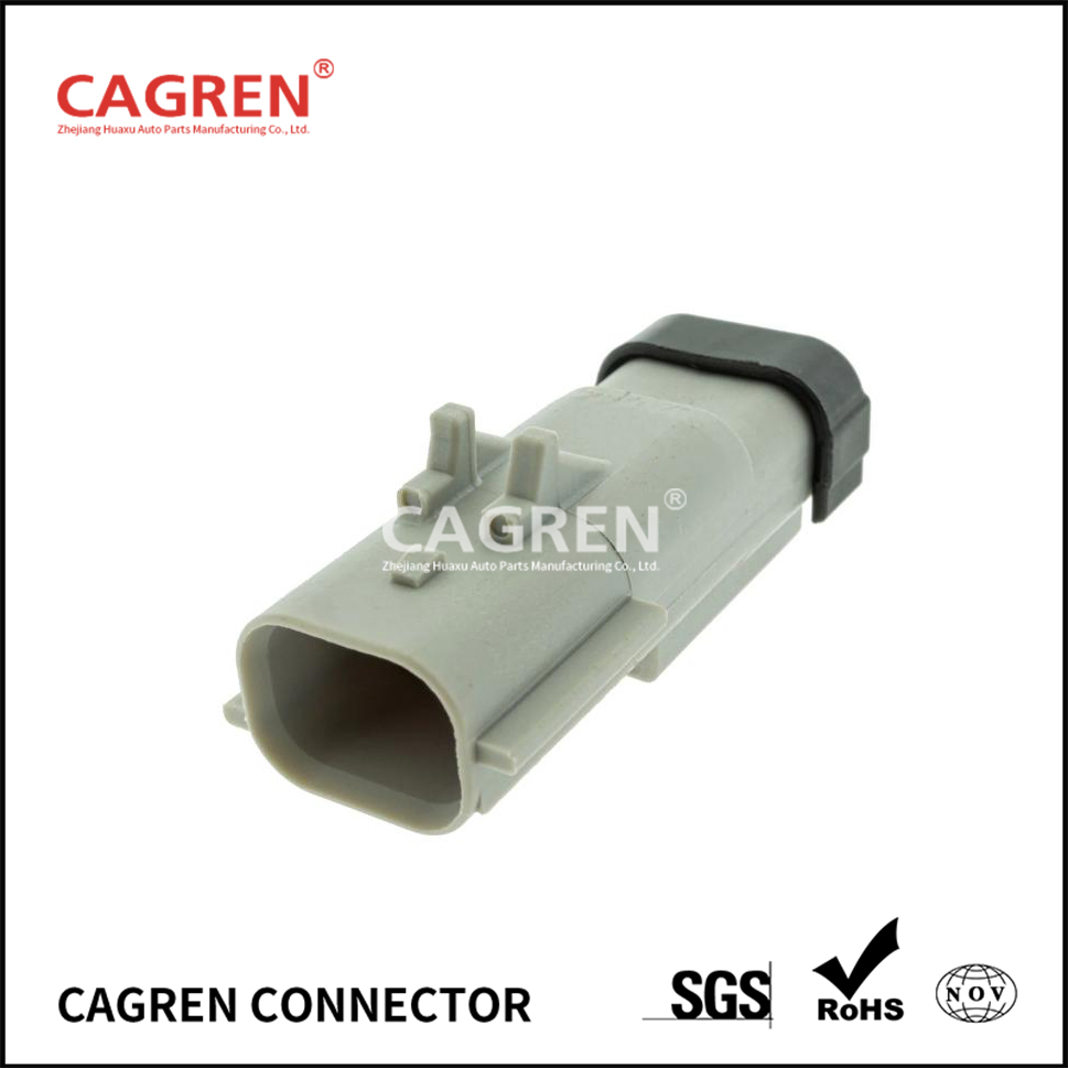 10757670 (54200211) - Aptiv APEX 2.8 Sealed 2 Way Gray Male Connector