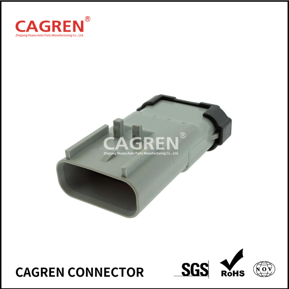 13754761 (54200414) - Aptiv APEX 2.8 Sealed 4 Way Gray Male Connector
