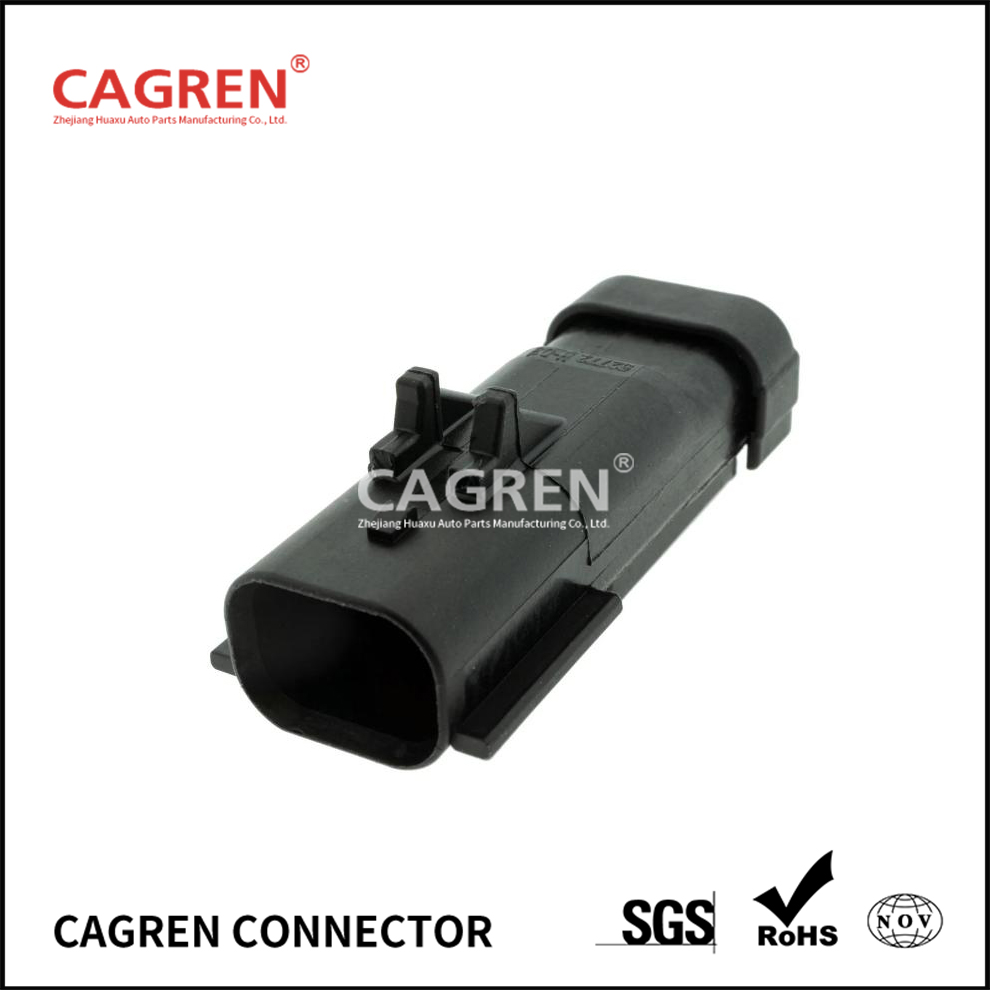 15488574 (54200210) - Aptiv APEX 2.8 Sealed 2 Way Black Male Connector H2043