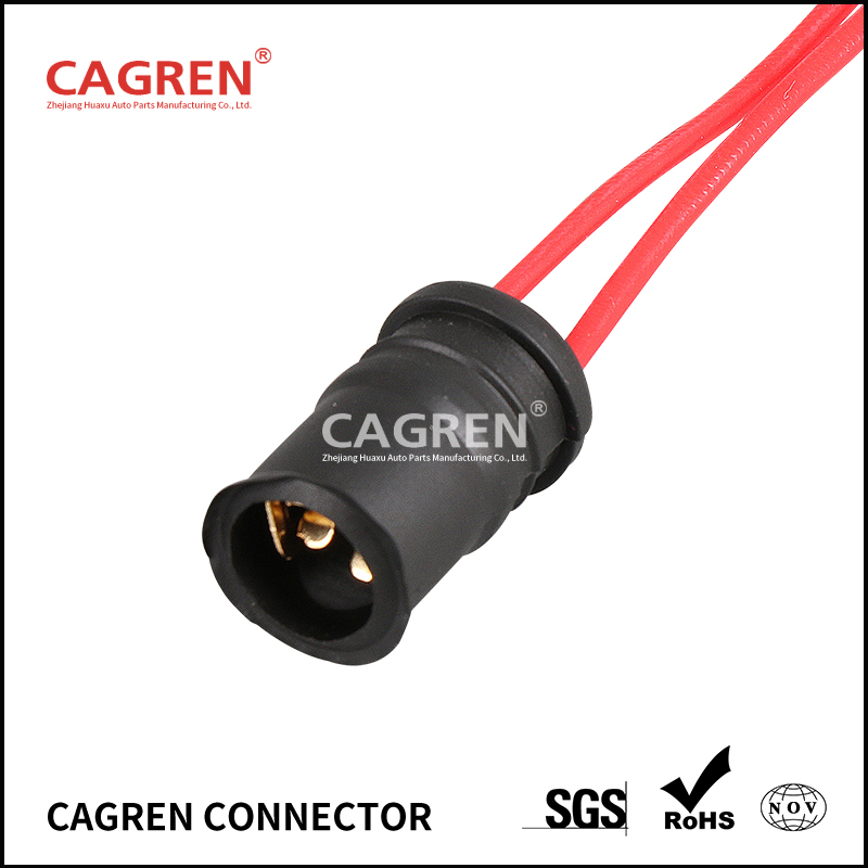 T10 Light Nulb Holder with rubber cord, Universal Type 221