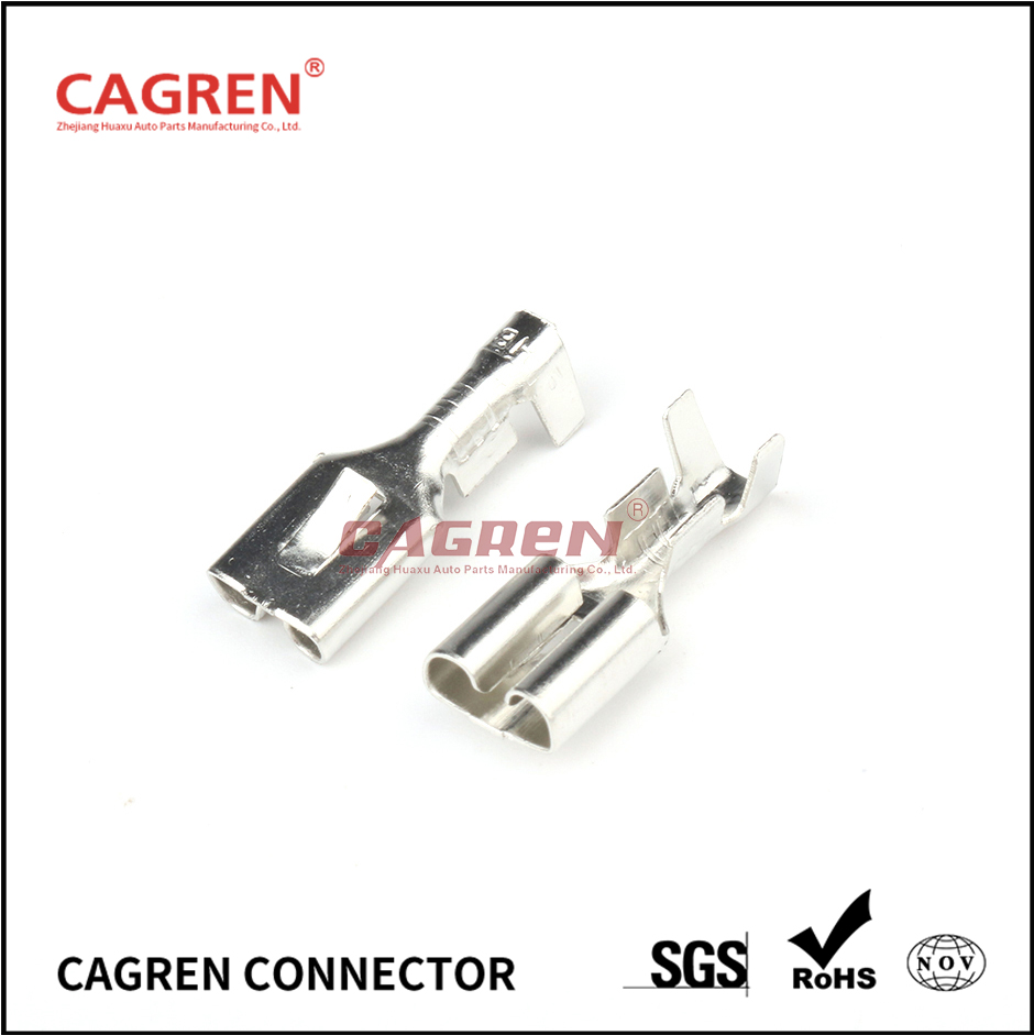 DJ623-E6.3A/B/C 6.3mm Female Terminals for 16-20 AWG withTin (Loose Piece) G196
