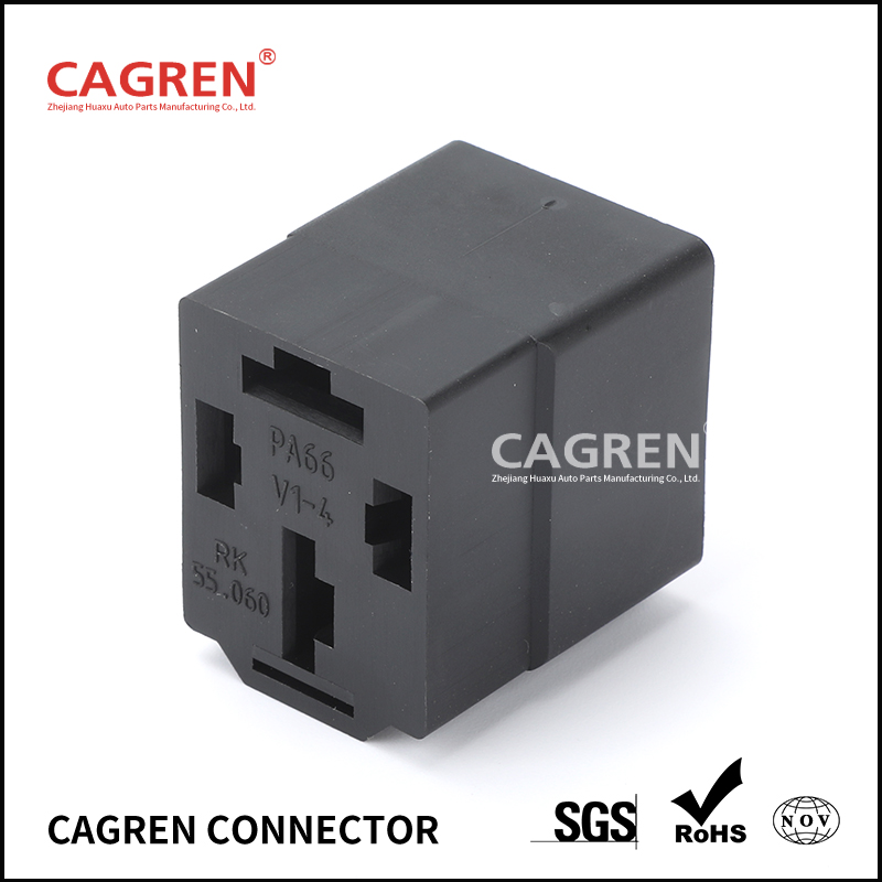 Connector Ф57.830.060 is used to connect 71.3747 series 4-pin relay (12V 50A24V 30A), suitable for GAZ, LADA (VAZ), UAZ vehicles