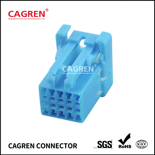 10 pin female electrical wire harness automotive connector 638393-3