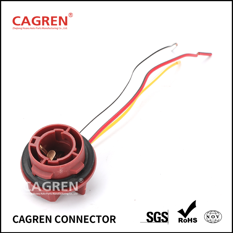 car BAY15D 1157 LED brake light P21/5W bulb socket harness plug connector 1157 Wiring Socket for LED Signal Light lamp holder