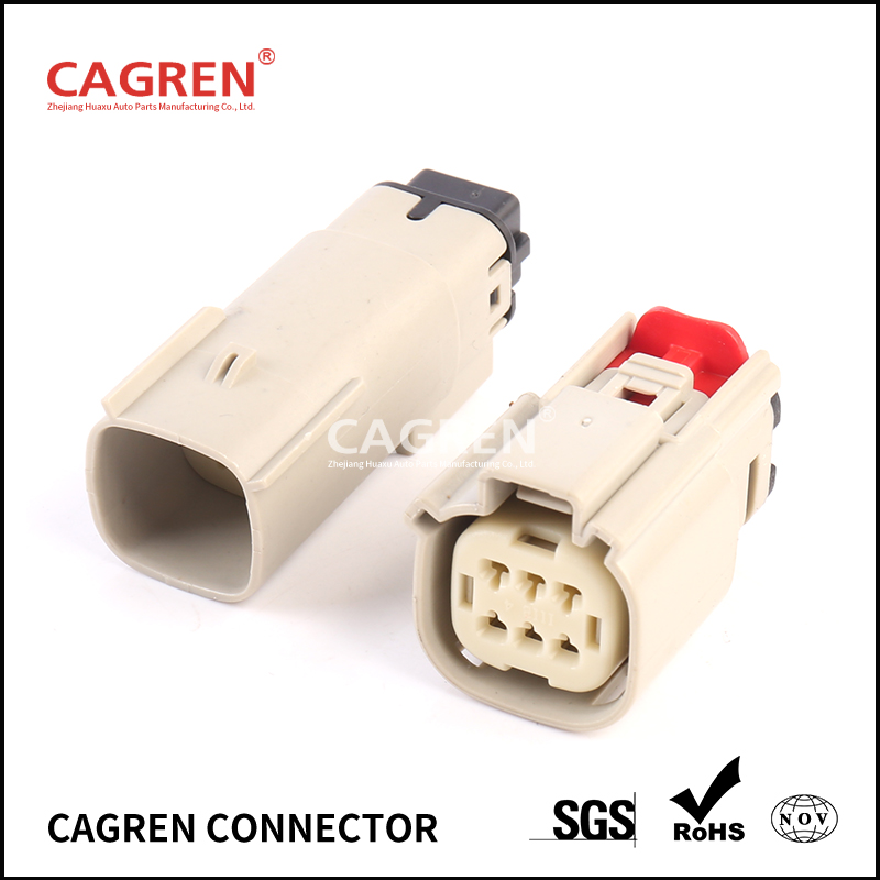 6 Pin Male Waterproof Auto Connector Road Shaker Taillight Plug with Terminal 33482-0602 33472-0602