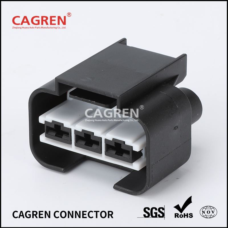 3 Pin 6.3mm series 1743271-2 Female Auto Waterproof Connector Automotive Plug Electric Wire Radiator Fan Harness Socket