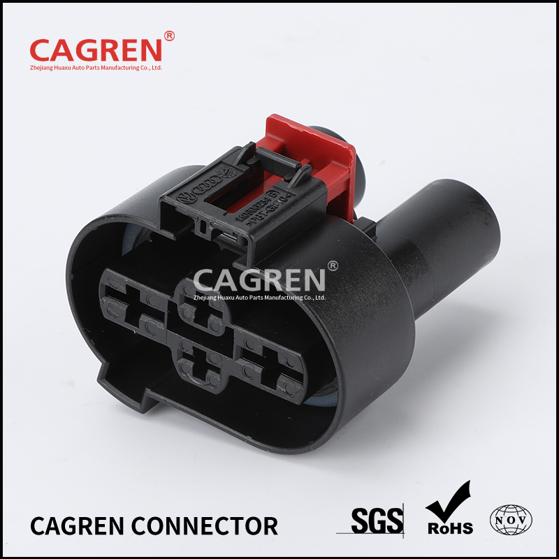 1 Set 4 Pin 1K0 906 234 Automotive Car Electronic Fan Plug Wire Socket 1K0906234 For VW Polo Golf Audi