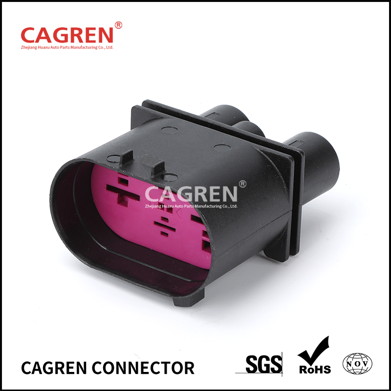 4Pin Auto Sensor Electronic Connector Wiring Harness Fan Socket 1J0906444 for VW Audi Skoda