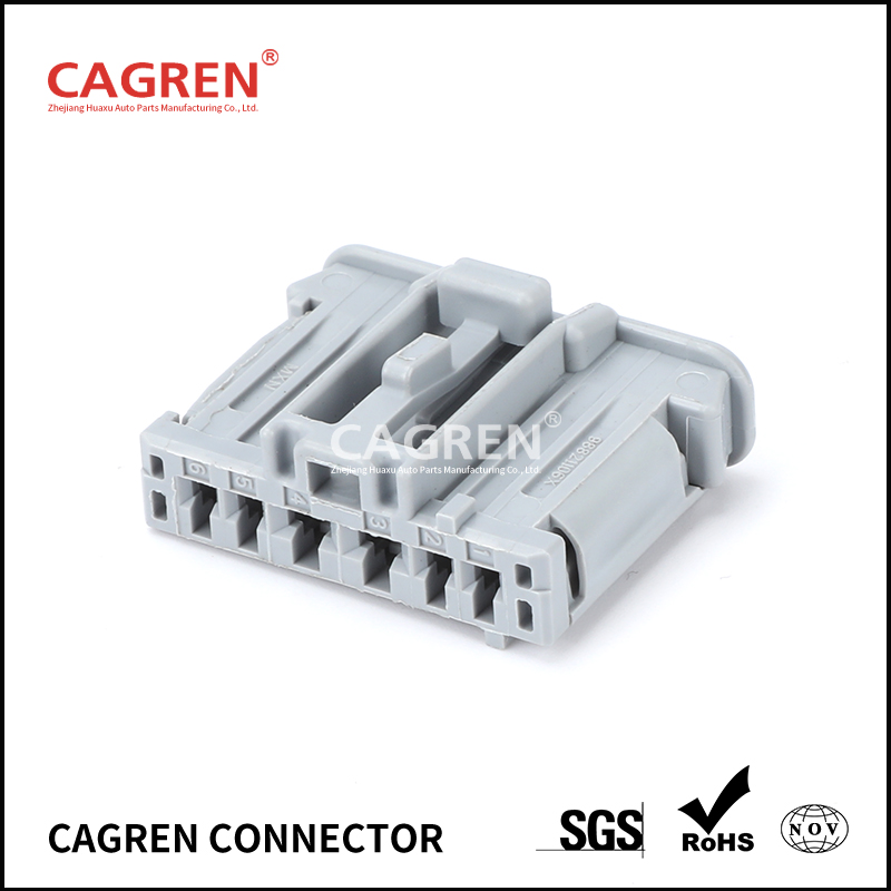 6 pin female electrical wire harness automotive connector 98821-1068
