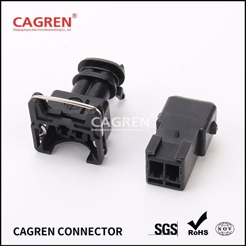 1 Set 2 Pin 282189-1 282762-1 EV1 Auto Fuel Injector Plug Car Waterproof Electrical Wire Connector Automobile Socket